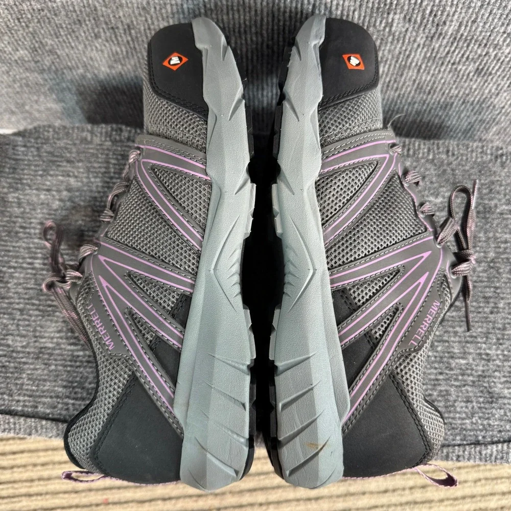 Merrell Work Valetta Composite Toe Grey Purple Safety Shoes J099410 Womens 9 M